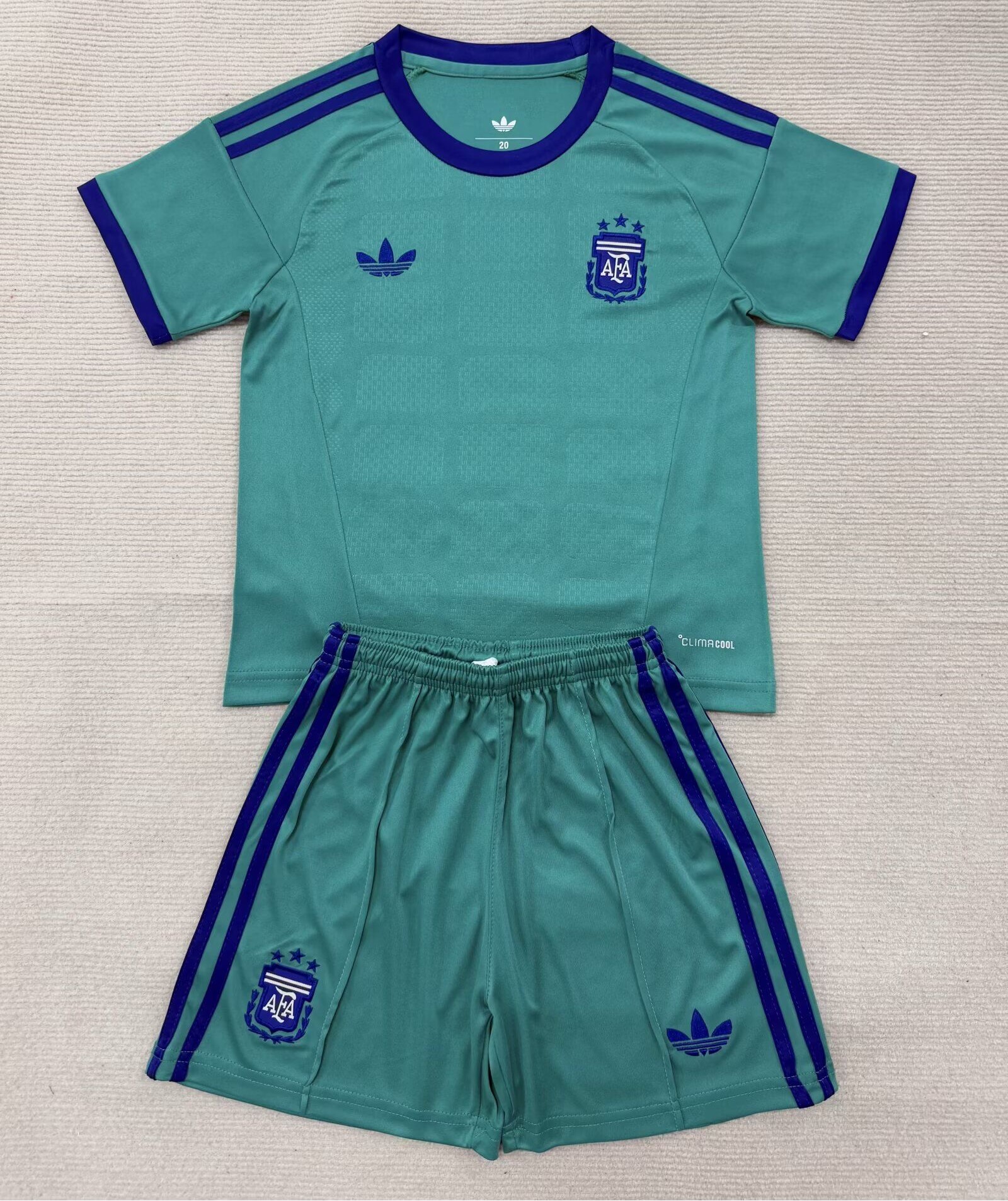 Kids-Argentina 2026 World Cup GK Green Soccer Jersey
